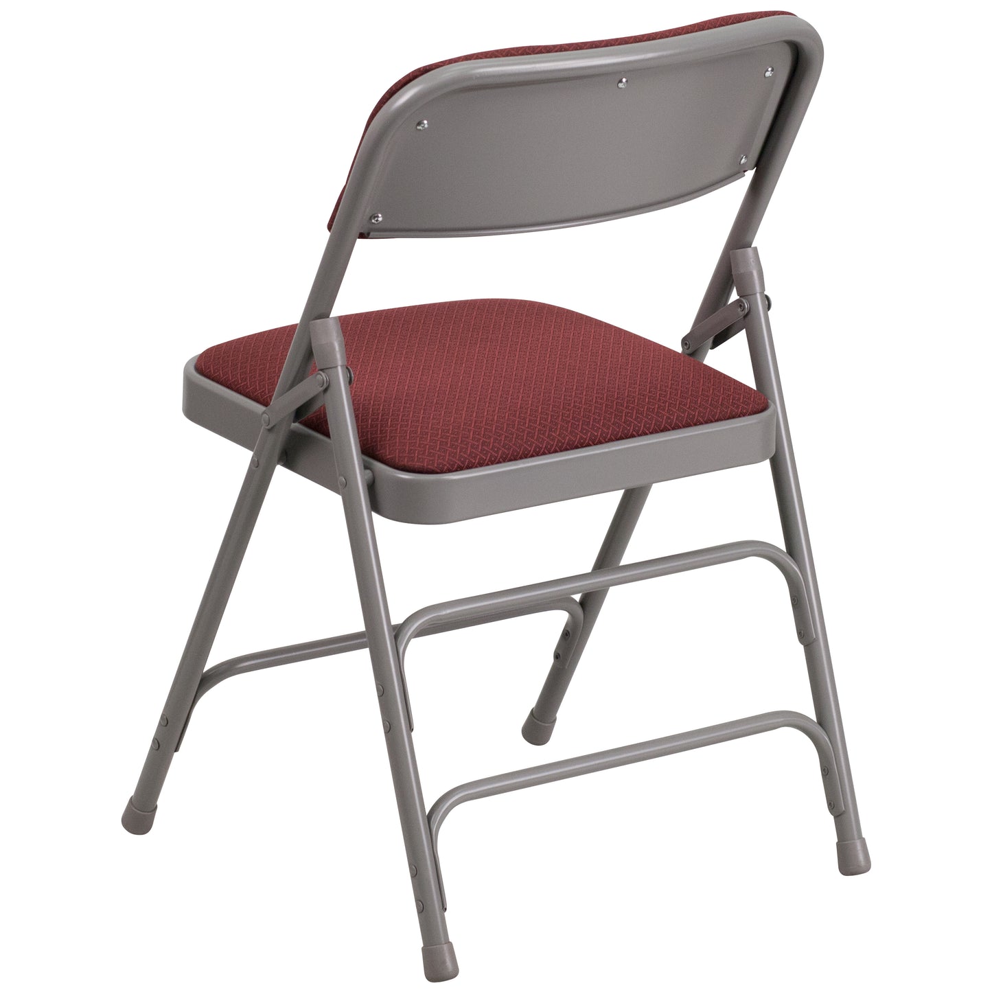 Curved Triple Braced & Double Hinged Metal Folding Chair