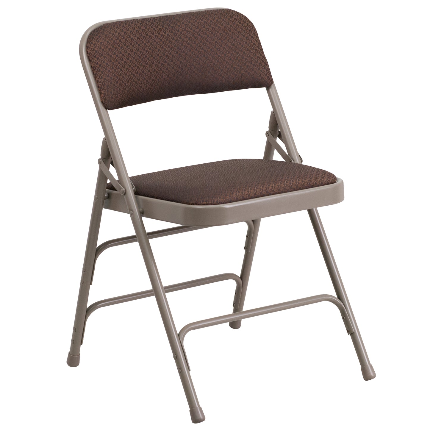 Curved Triple Braced & Double Hinged Metal Folding Chair