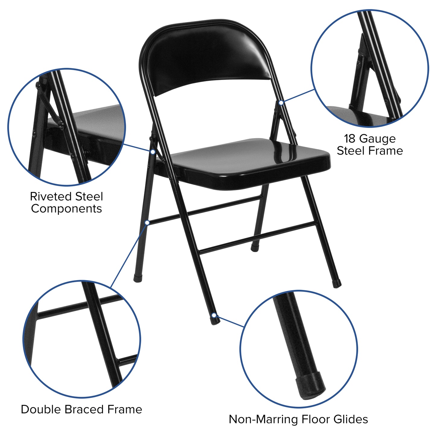 Double Braced Folding Chair