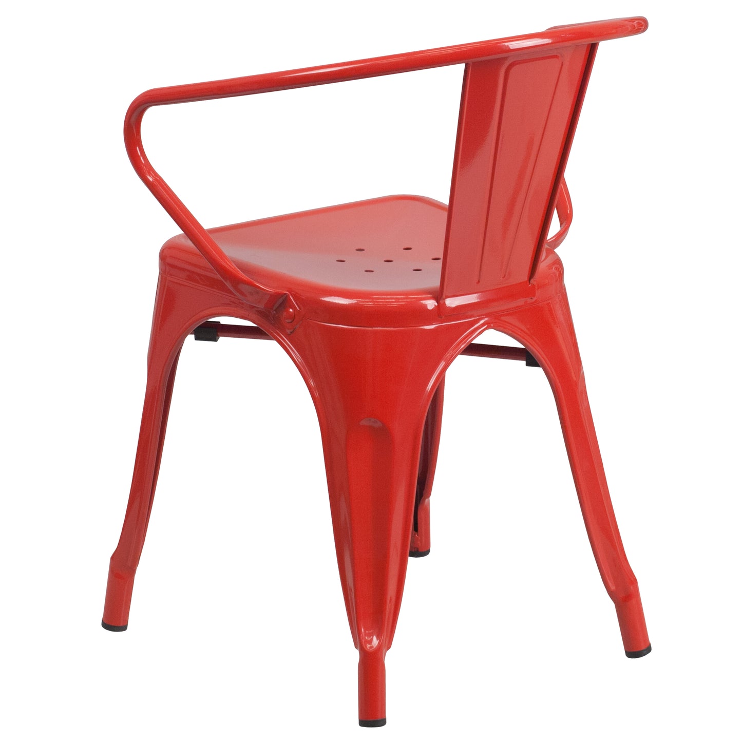 Commercial Grade Metal Indoor-Outdoor Chair with Arms