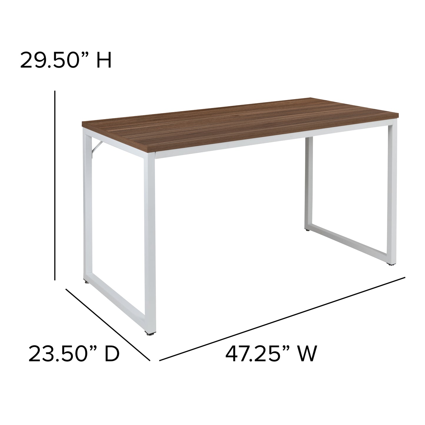 47'' Industrial Modern Home Office Desk