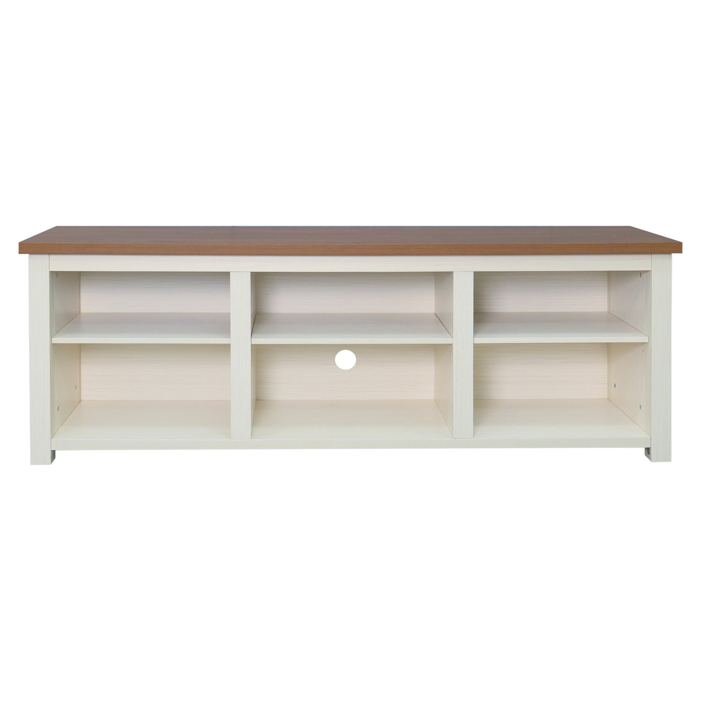 65-Inch Open Media Console Cabinet for TVs up to 80”