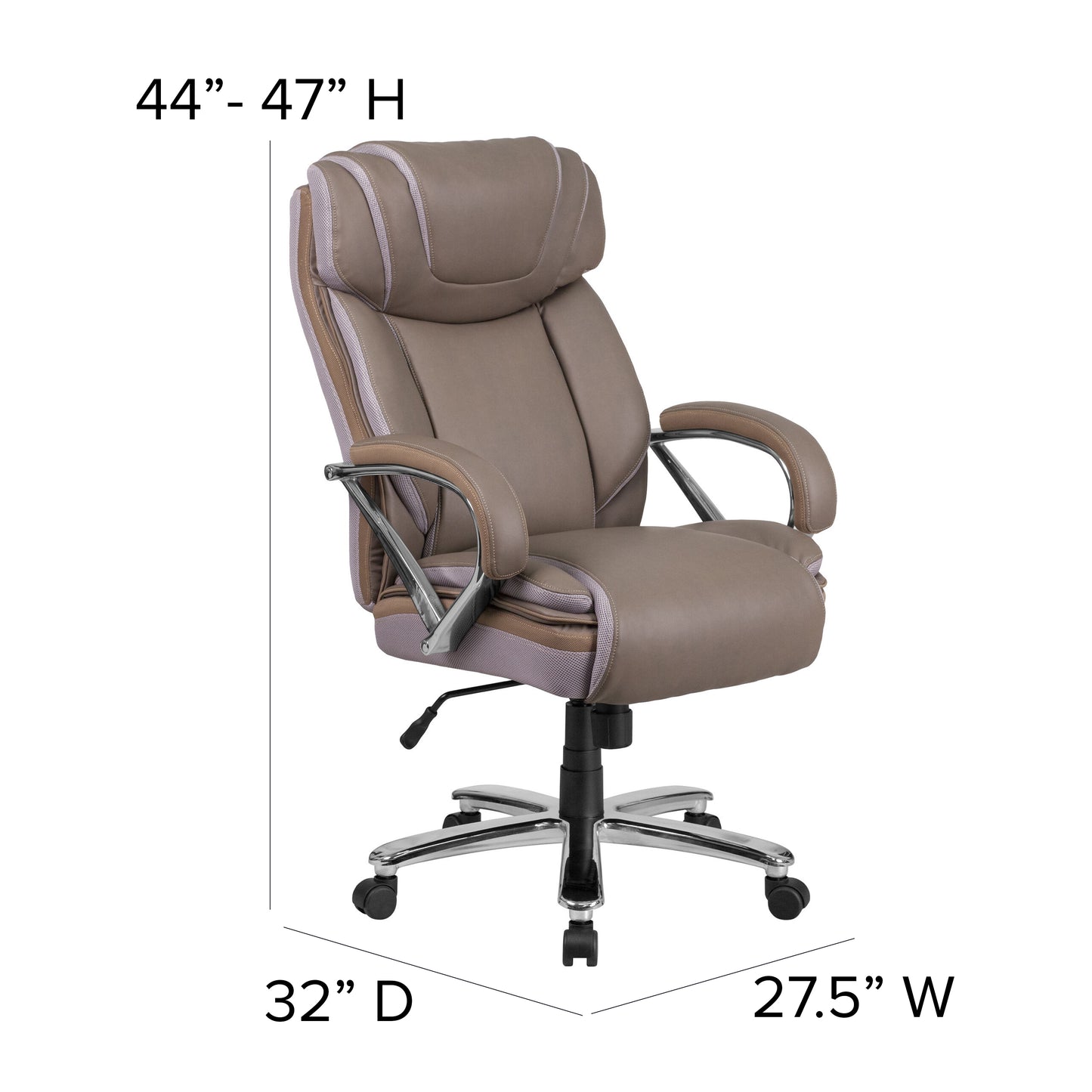 Premium Big & Tall Executive Ergonomic Office Chair - 500 lb Capacity