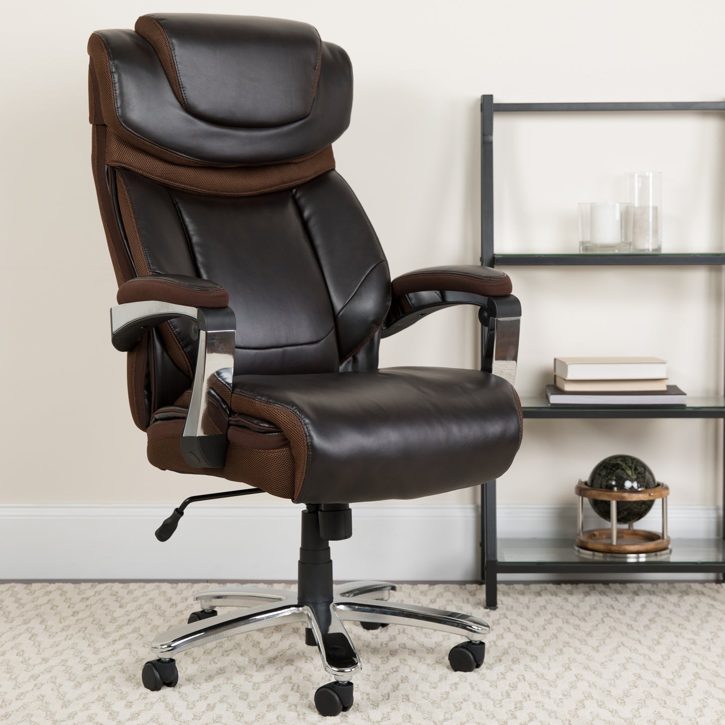 Contemporary Big & Tall High-Back Office Chair – 500 lb Capacity