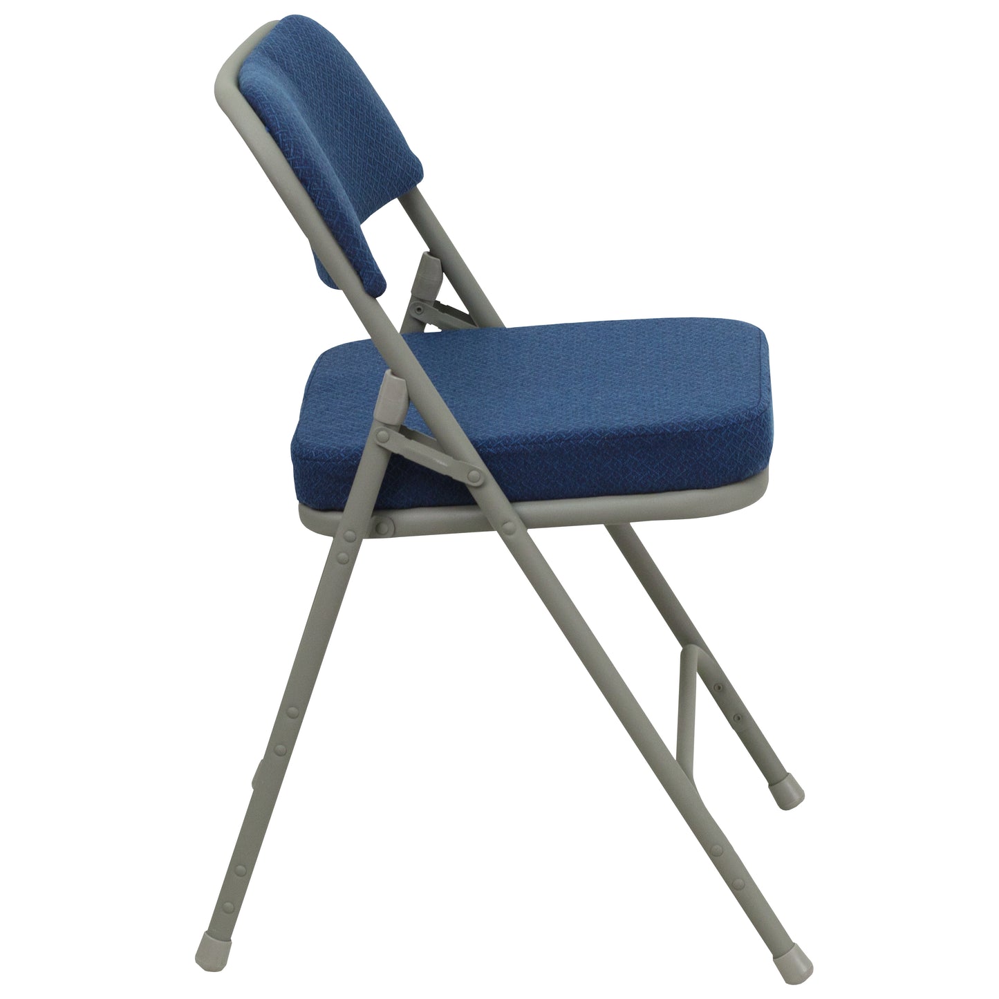 Triple Braced & Double Hinged Fabric Metal Folding Chair