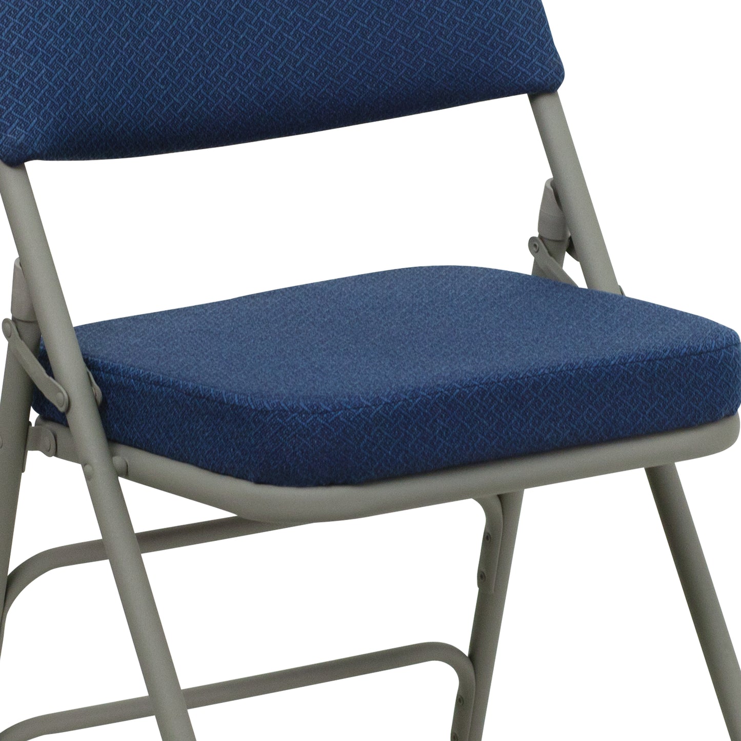 Triple Braced & Double Hinged Fabric Metal Folding Chair