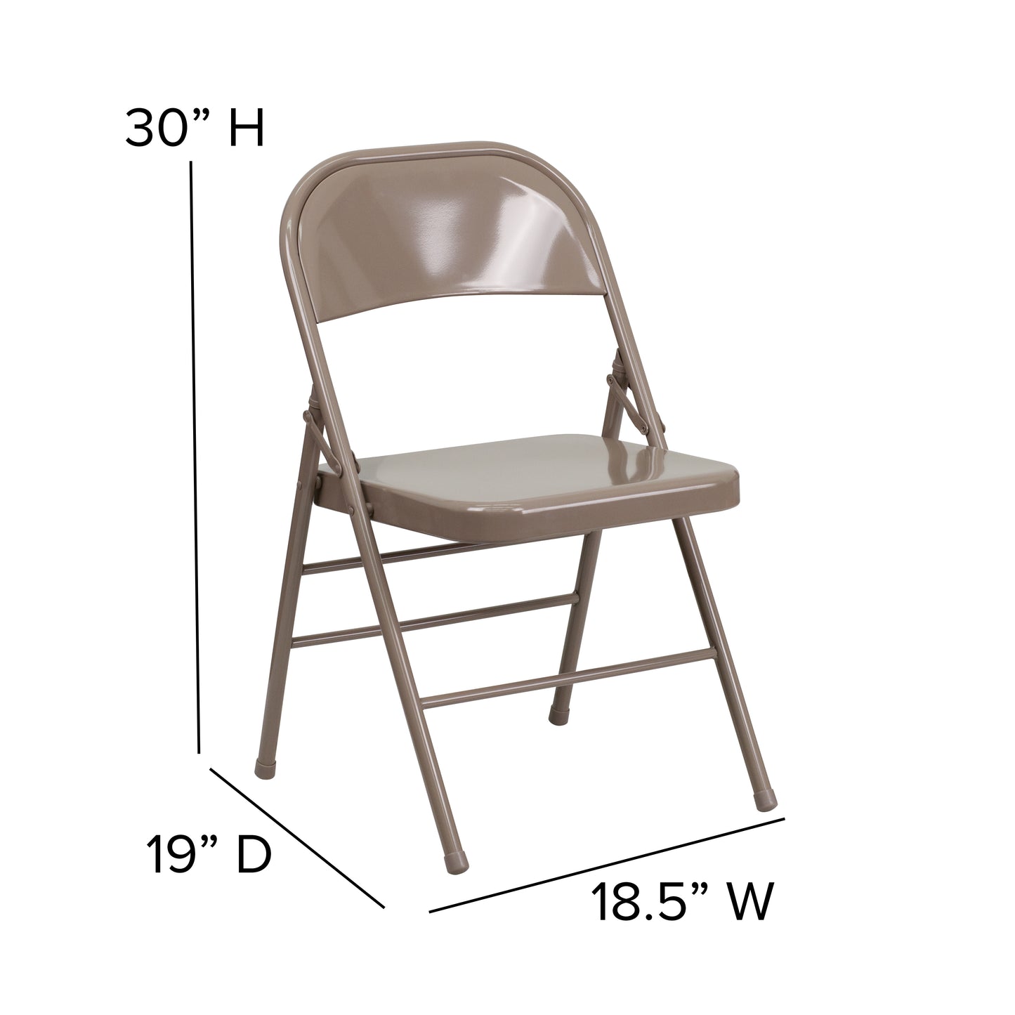 riple Braced & Double Hinged Metal Folding Chair