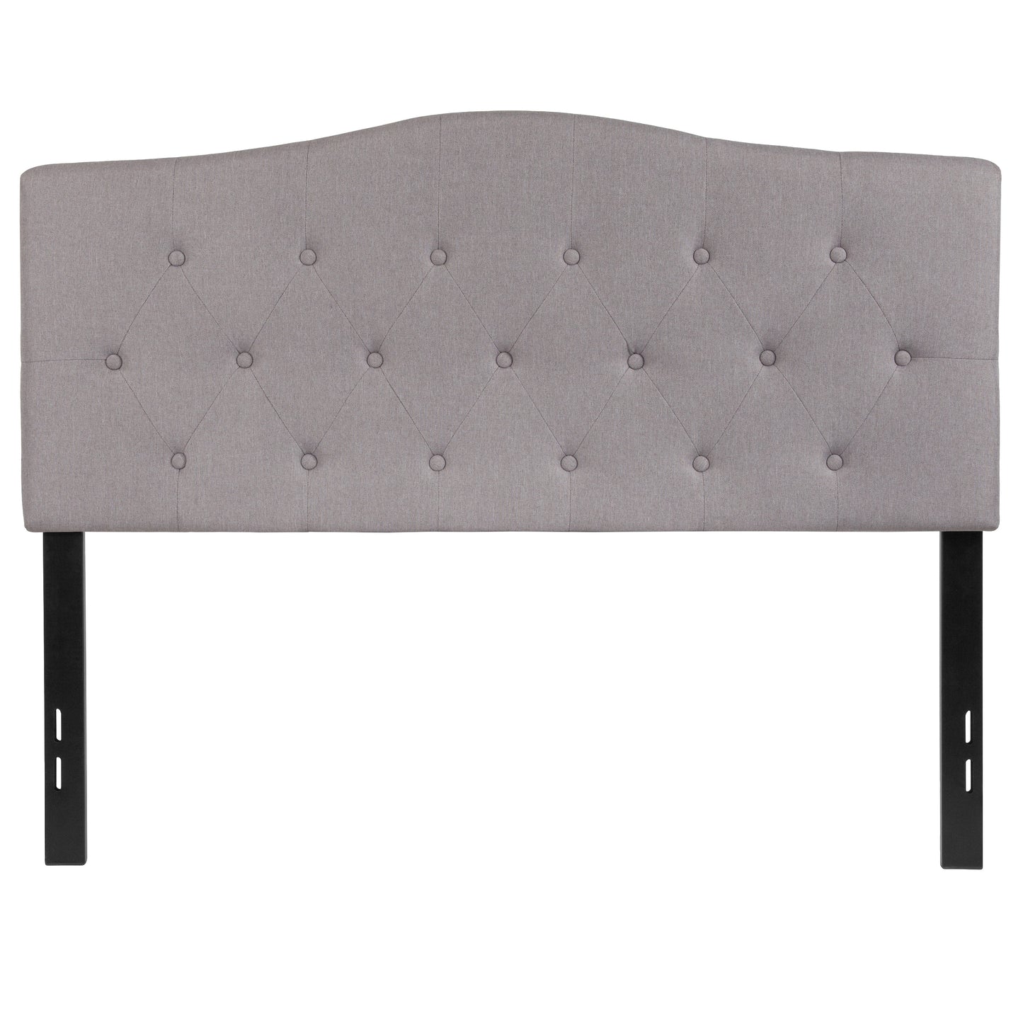 Contemporary Fabric Upholstered Headboard with Diamond Tufting (Full, Queen, King, Twin)