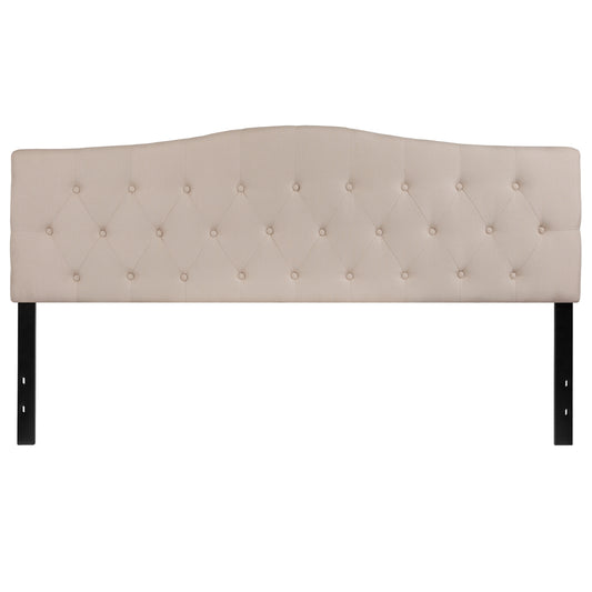 Contemporary Fabric Upholstered Headboard with Diamond Tufting (Full, Queen, King, Twin)