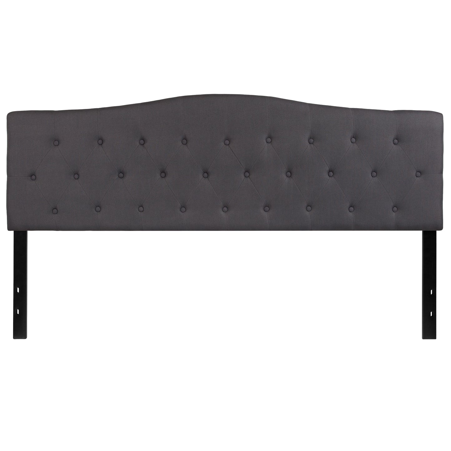 Contemporary Fabric Upholstered Headboard with Diamond Tufting (Full, Queen, King, Twin)