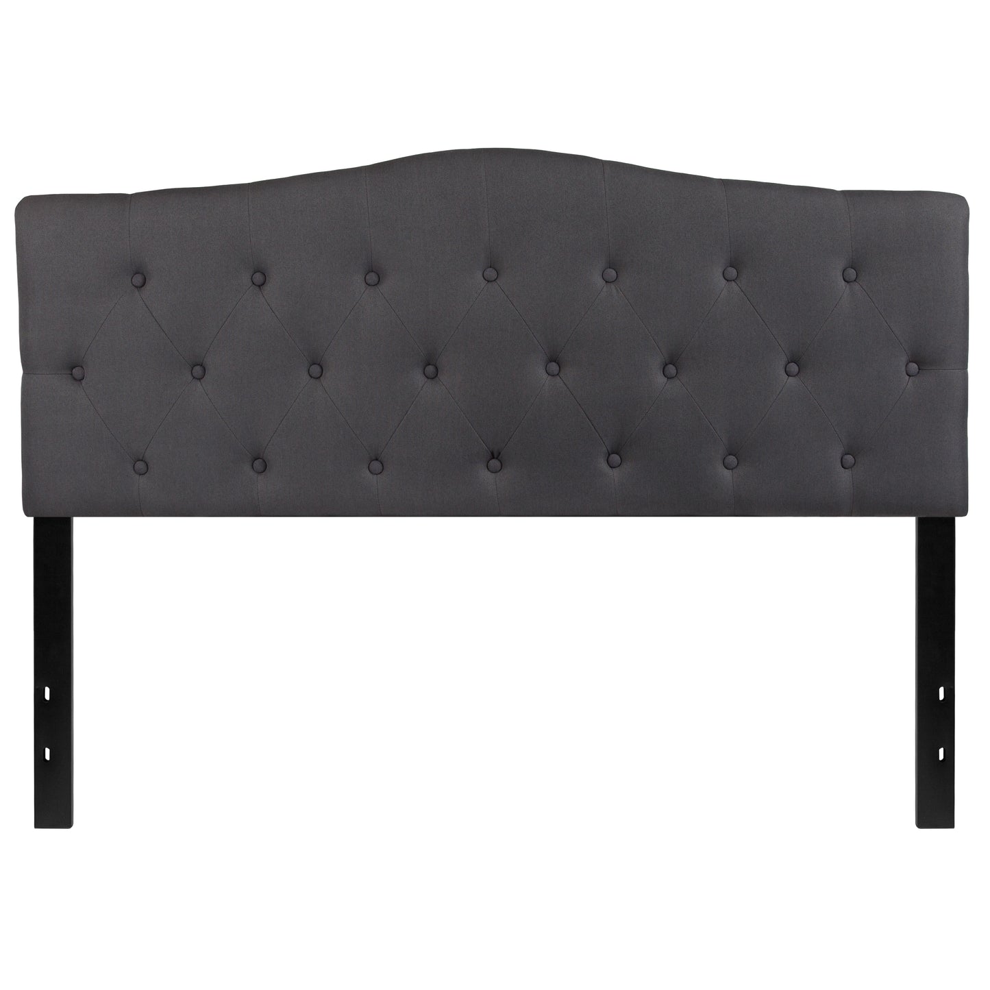 Contemporary Fabric Upholstered Headboard with Diamond Tufting (Full, Queen, King, Twin)