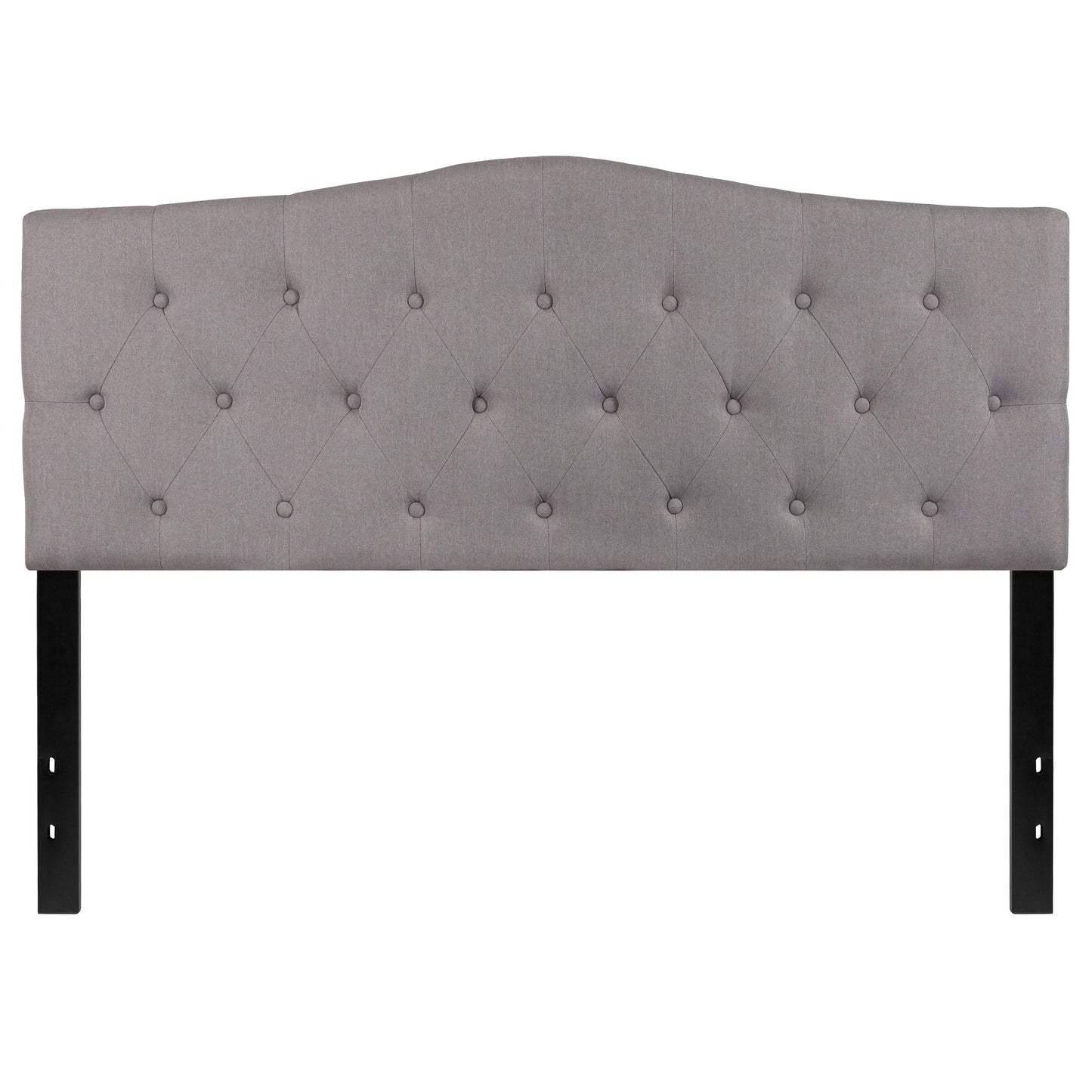 Contemporary Fabric Upholstered Headboard with Diamond Tufting (Full, Queen, King, Twin)