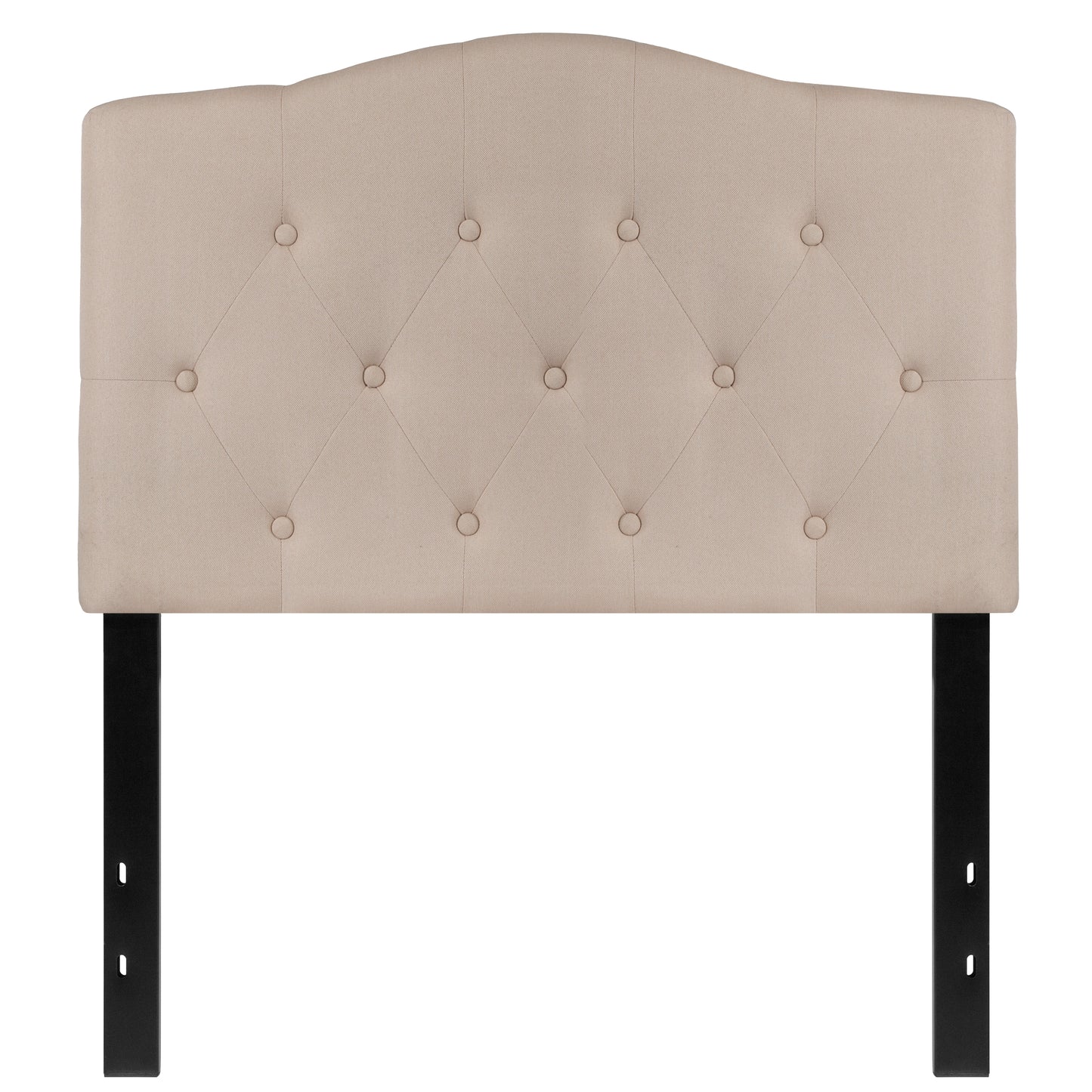 Contemporary Fabric Upholstered Headboard with Diamond Tufting (Full, Queen, King, Twin)