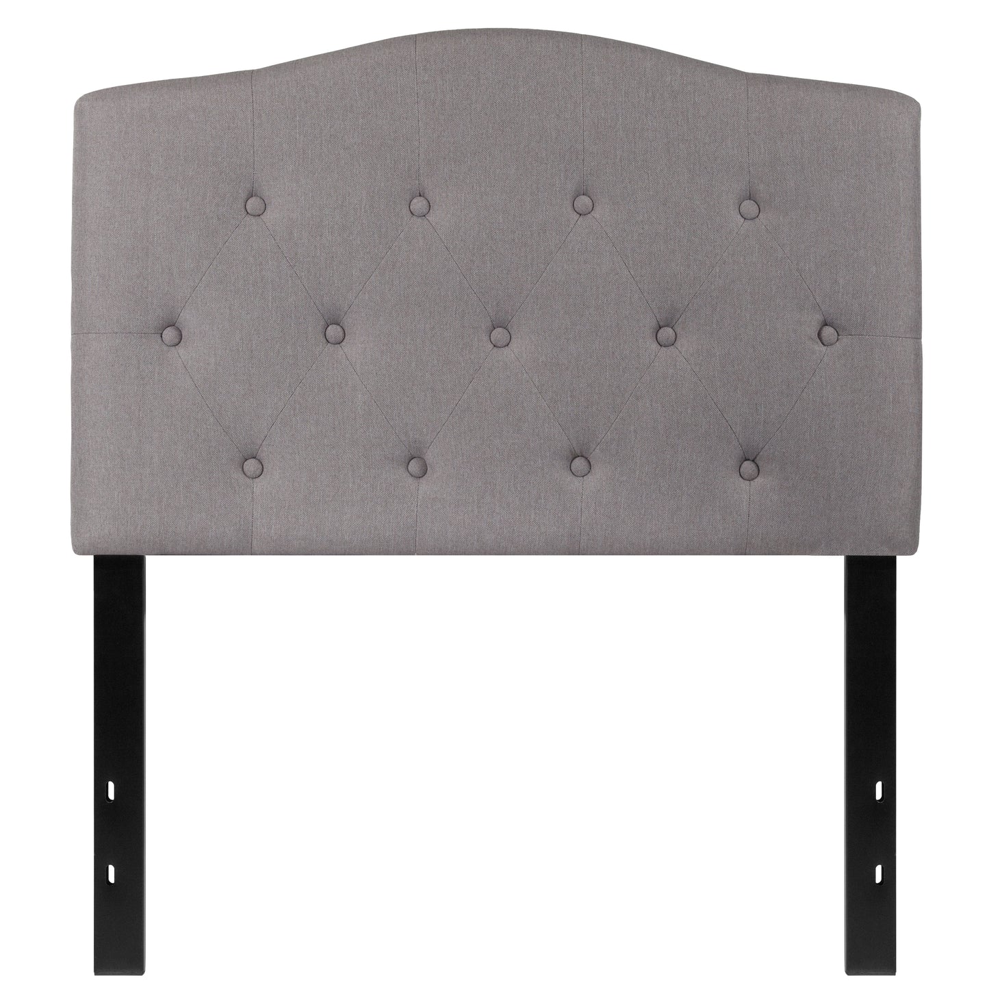 Contemporary Fabric Upholstered Headboard with Diamond Tufting (Full, Queen, King, Twin)