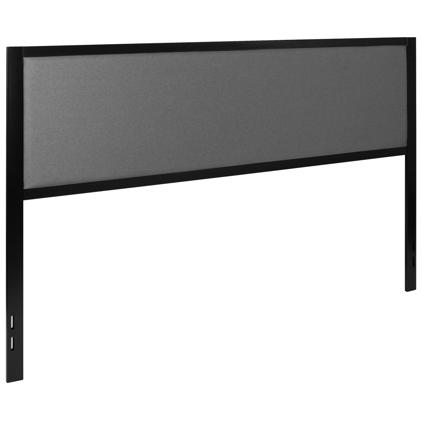 Contemporary Upholstered Headboard with Classic Metal Frame (Full, Queen, King)