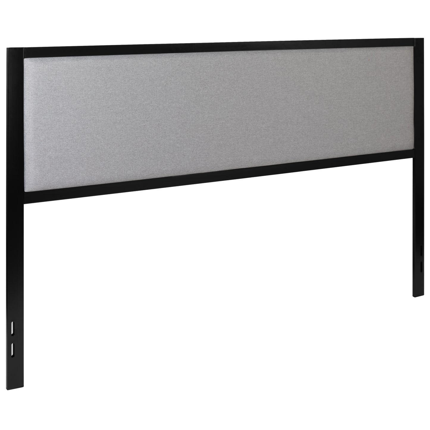 Contemporary Upholstered Headboard with Classic Metal Frame (Full, Queen, King)