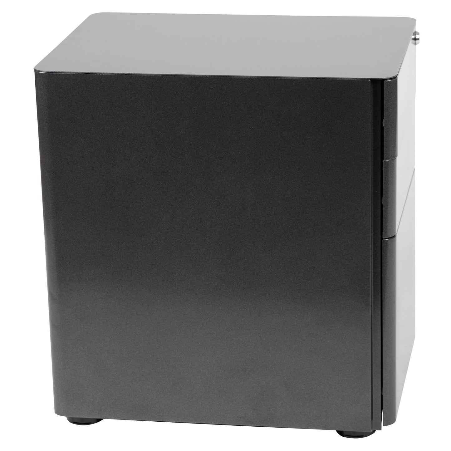 Modern 3-Drawer Mobile Locking Filing Cabinet with Anti-Tilt Mechanism and Hanging Drawer