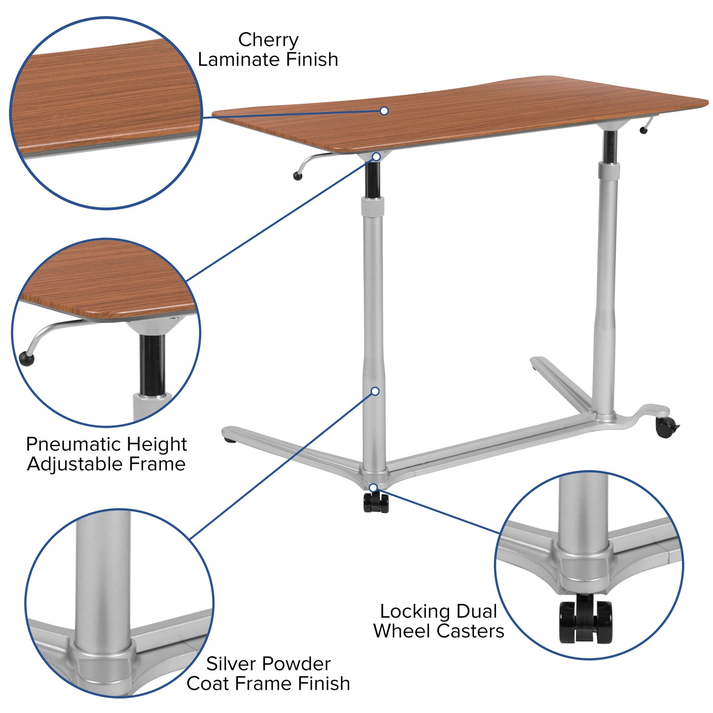 Contemporary Ergonomic Sit-Stand Desk