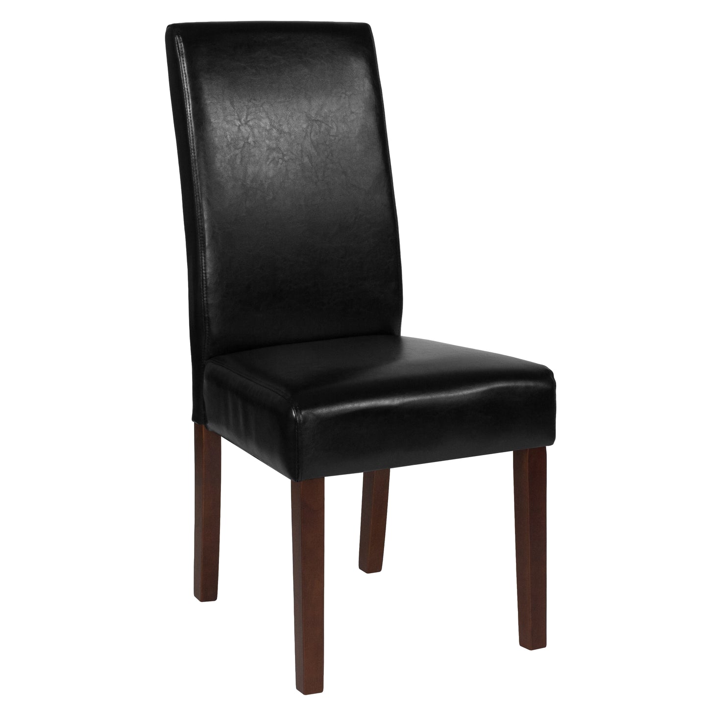 Mid-Century Upholstered Parsons Dining Chair with Panel Back