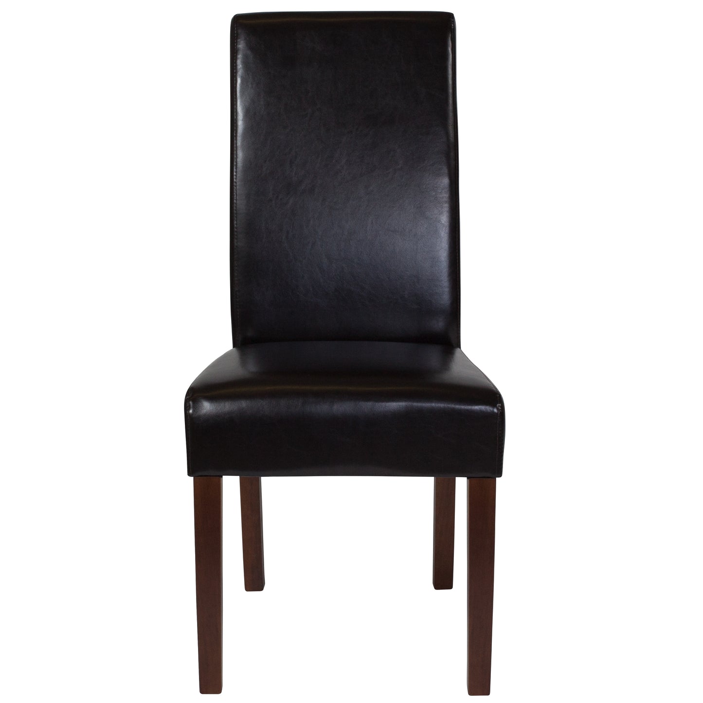 Mid-Century Upholstered Parsons Dining Chair with Panel Back