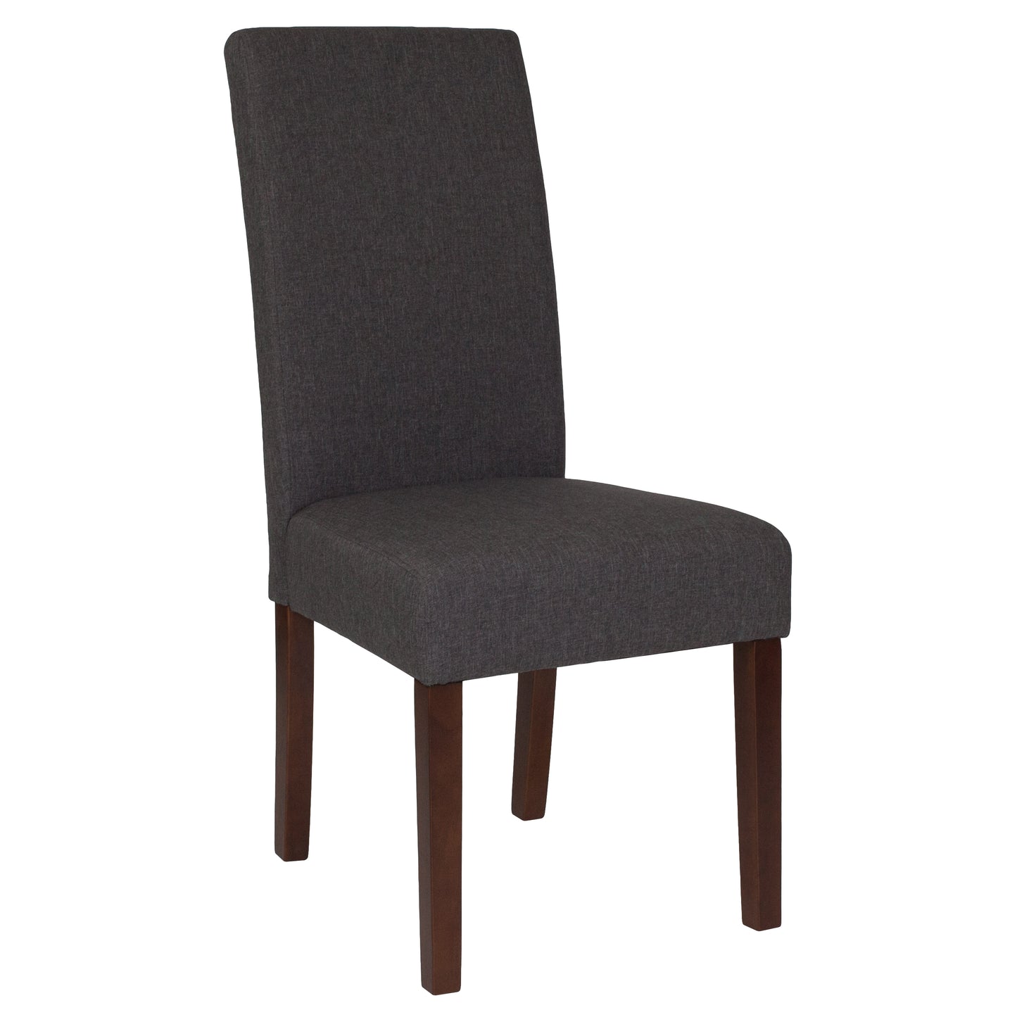 Mid-Century Upholstered Parsons Dining Chair with Panel Back