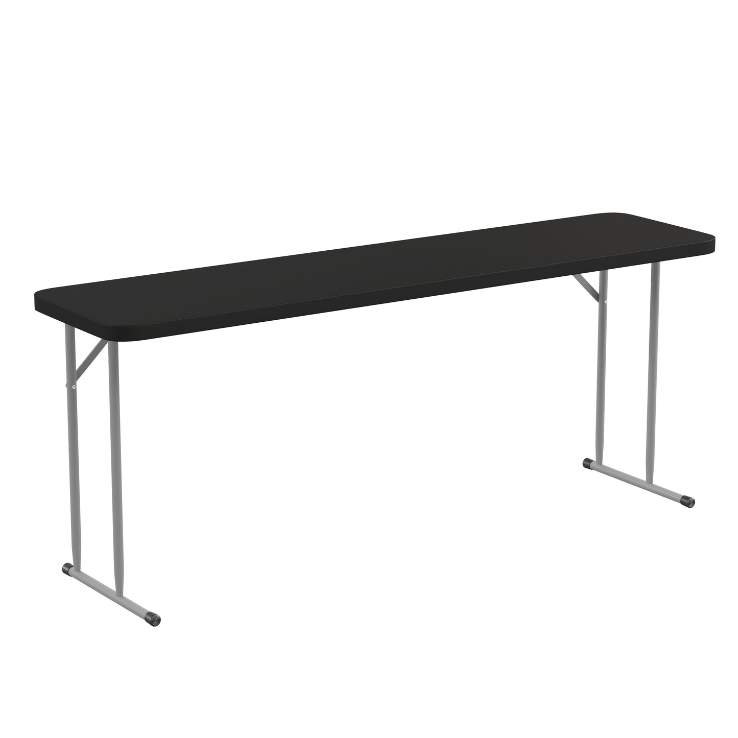 3-Person Commercial 6 ft. Folding Table with Granite White Top and 220 lb. Capacity -