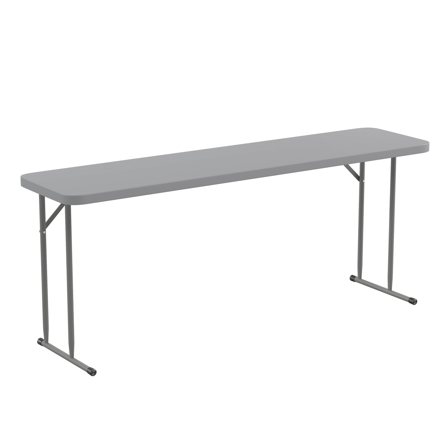 3-Person Commercial 6 ft. Folding Table with Granite White Top and 220 lb. Capacity -