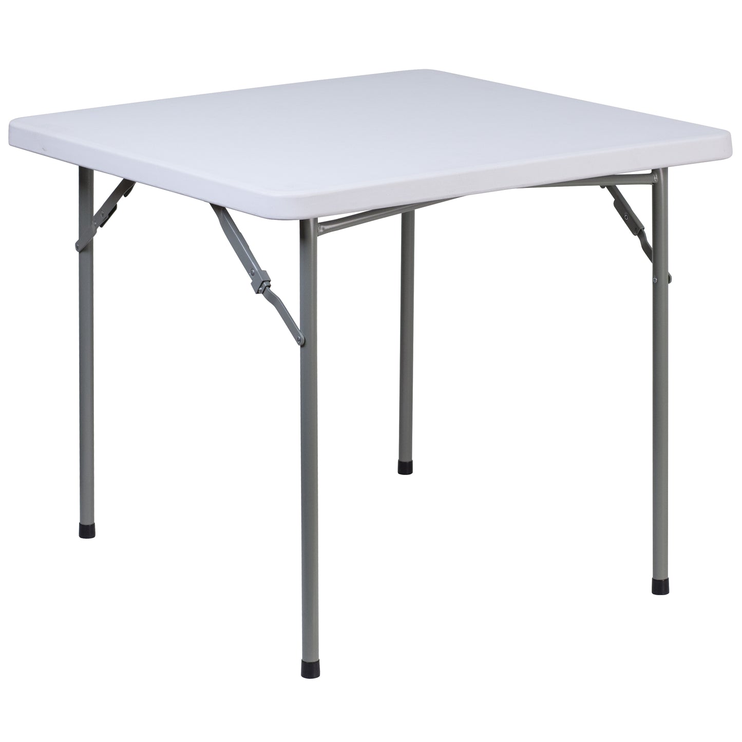 34 In. Granite White Folding Table