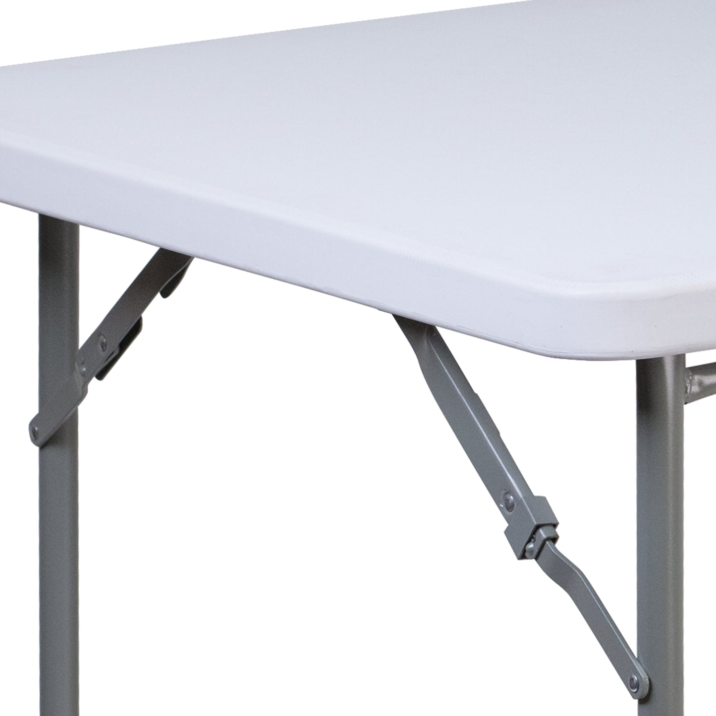 34 In. Granite White Folding Table