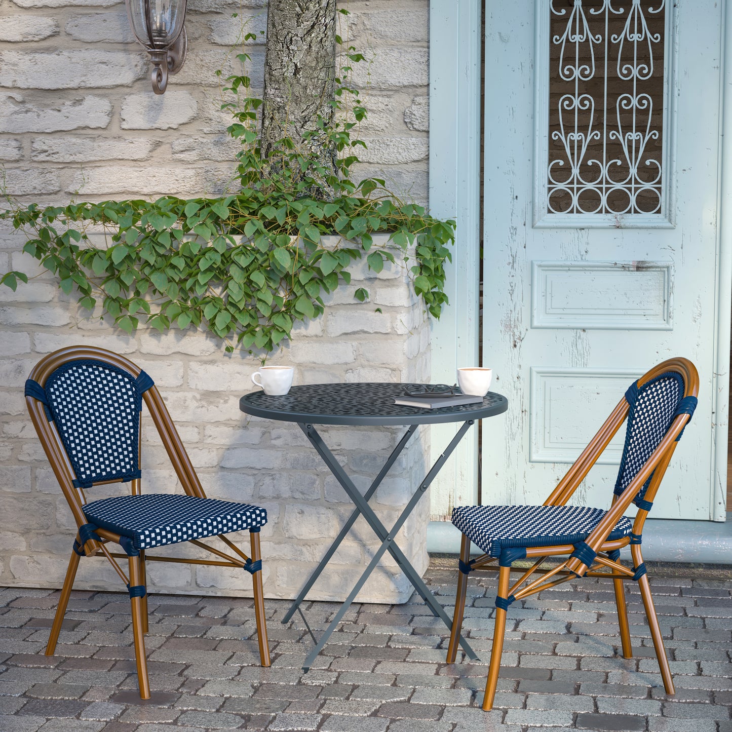 Commercial French Bistro Indoor/Outdoor Stacking Chair