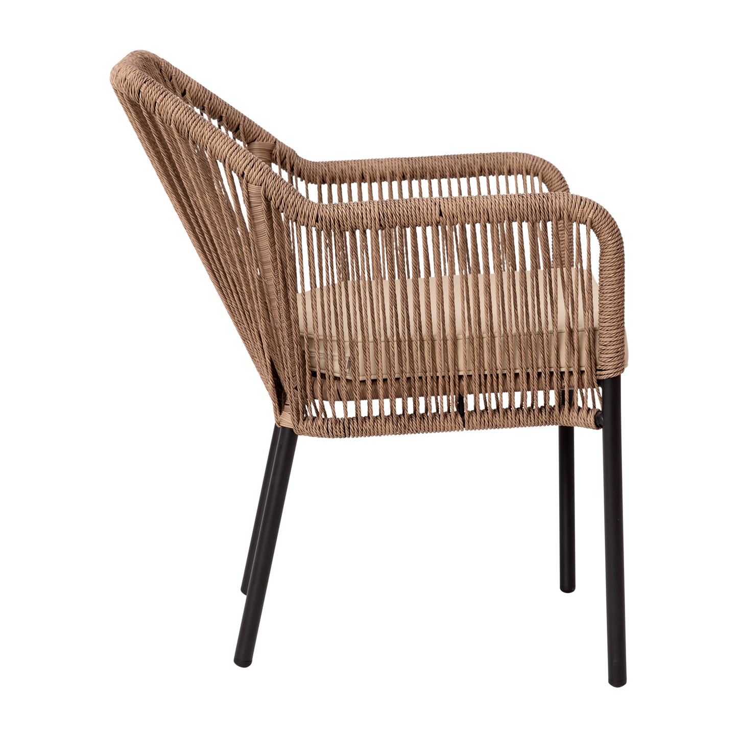 All-Weather Woven Stacking Club Chairs - Set of 2