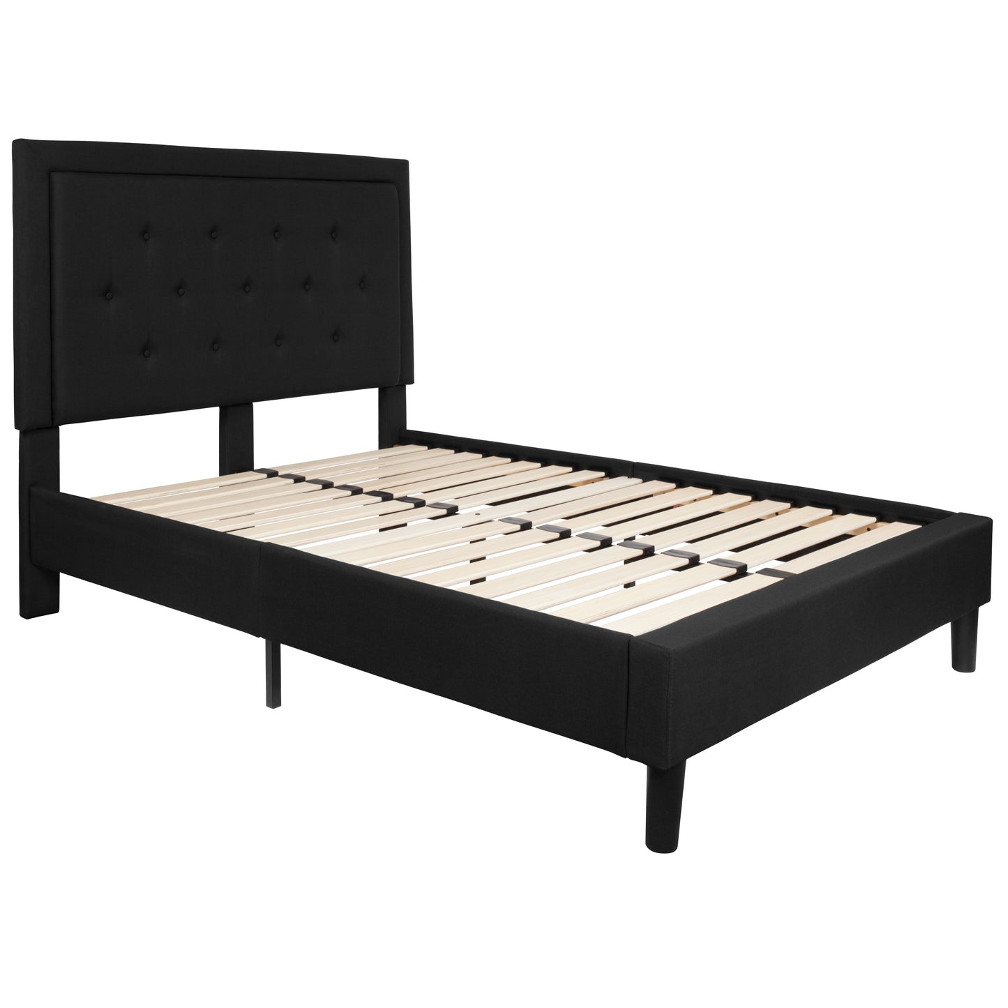 Full Size Tufted Upholstered Platform Bed