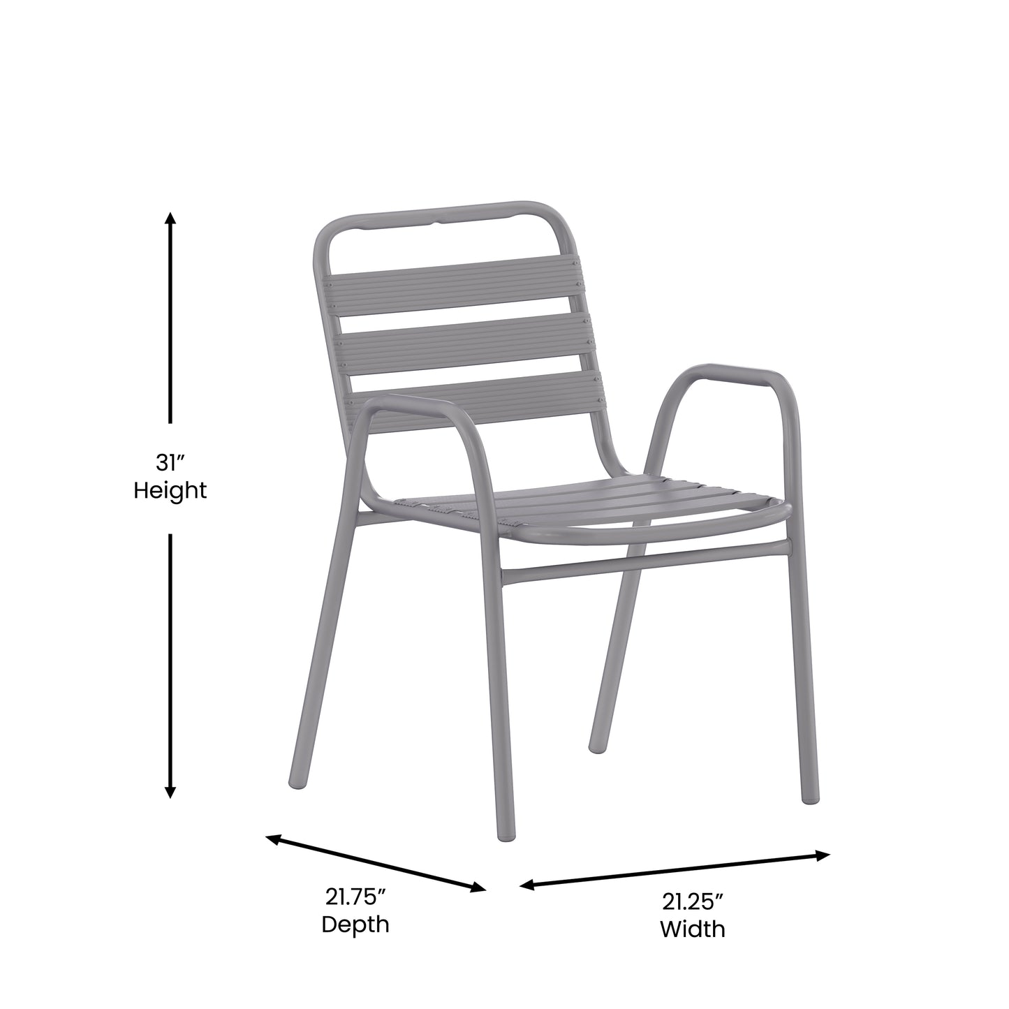 Outdoor Contemporary Restaurant Stack Chair