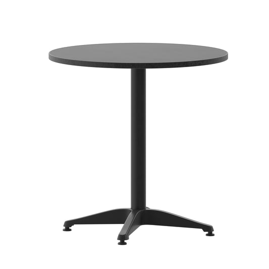 Commercial Metal Round Indoor/Outdoor Table - 27.5" W