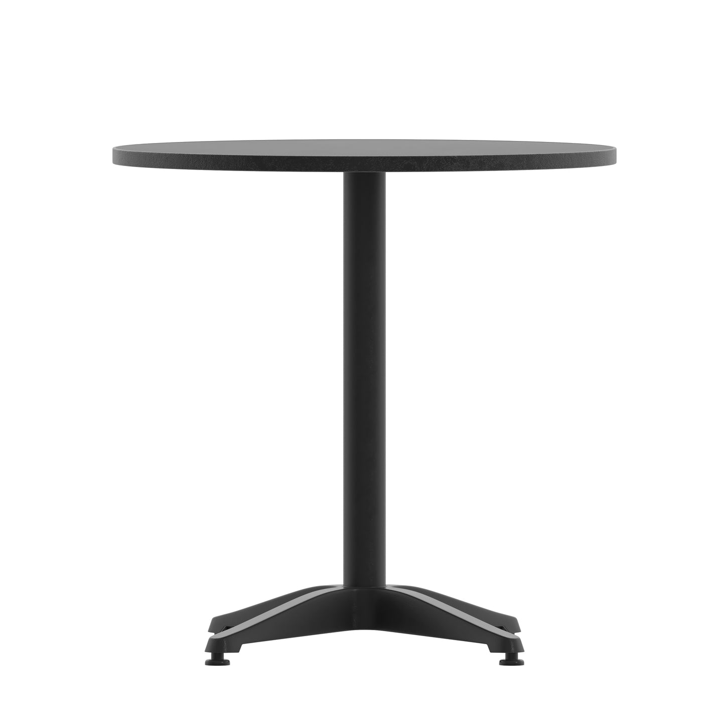 Commercial Metal Round Indoor/Outdoor Table - 27.5" W