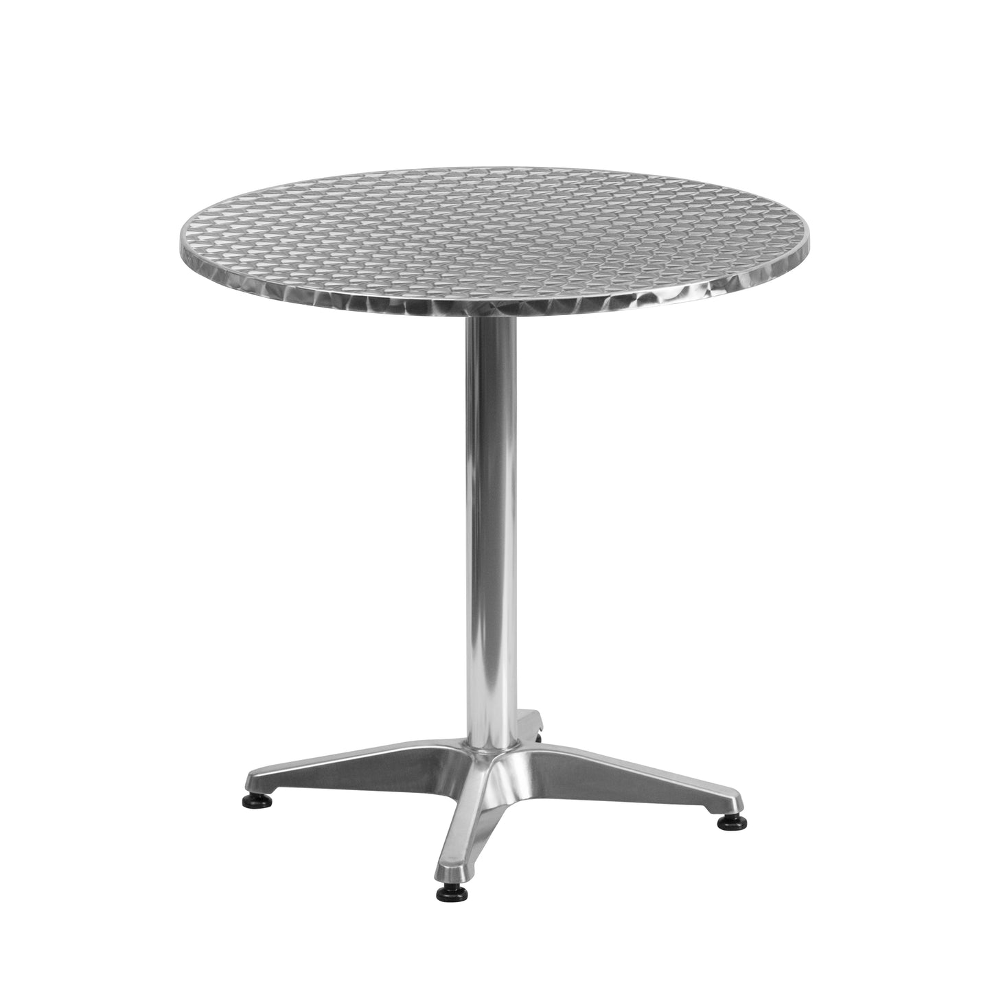 Commercial Metal Round Indoor/Outdoor Table - 27.5" W