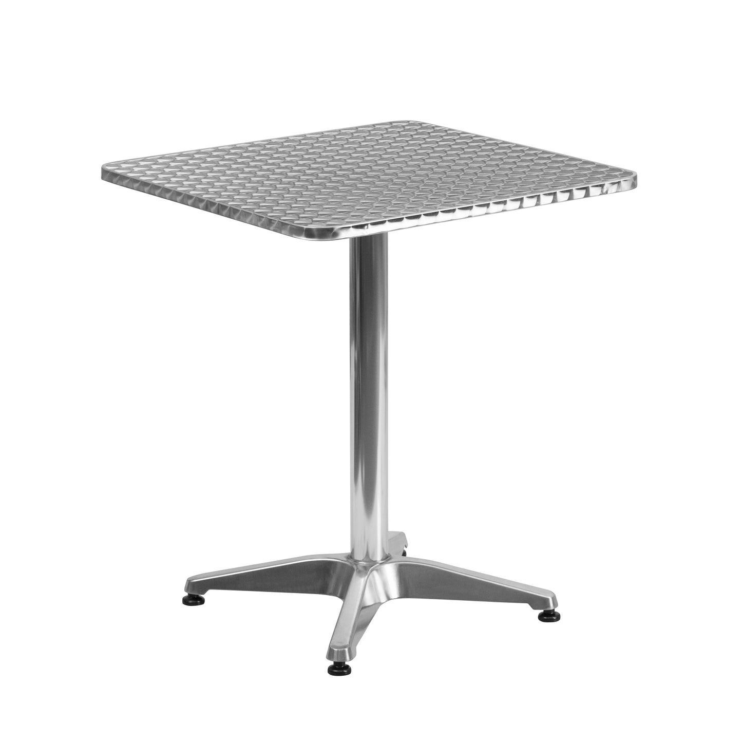 Commercial Metal Square Indoor/Outdoor Table - 23.5" W