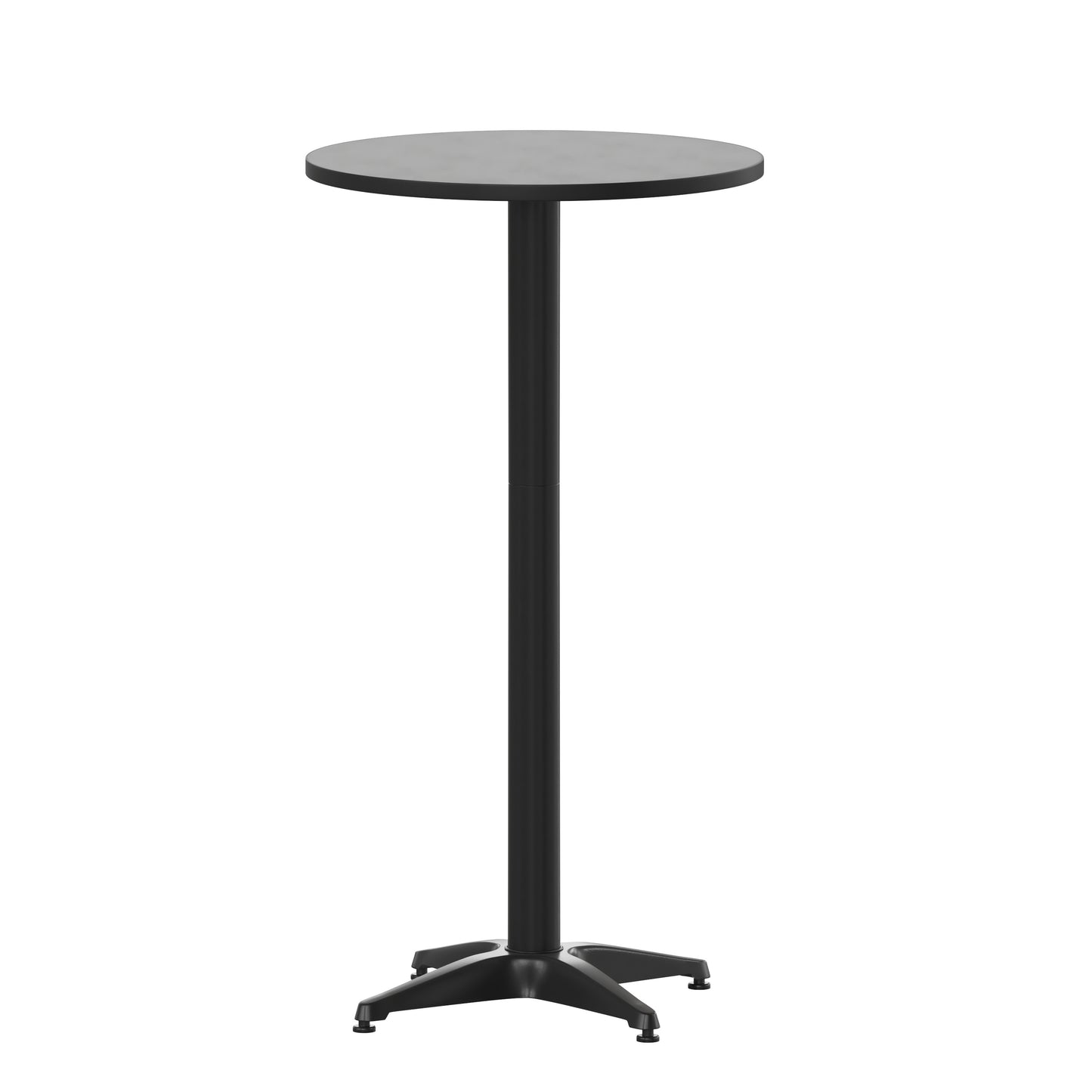 Round Stainless Steel Folding Bar Table for Indoor/Outdoor Use