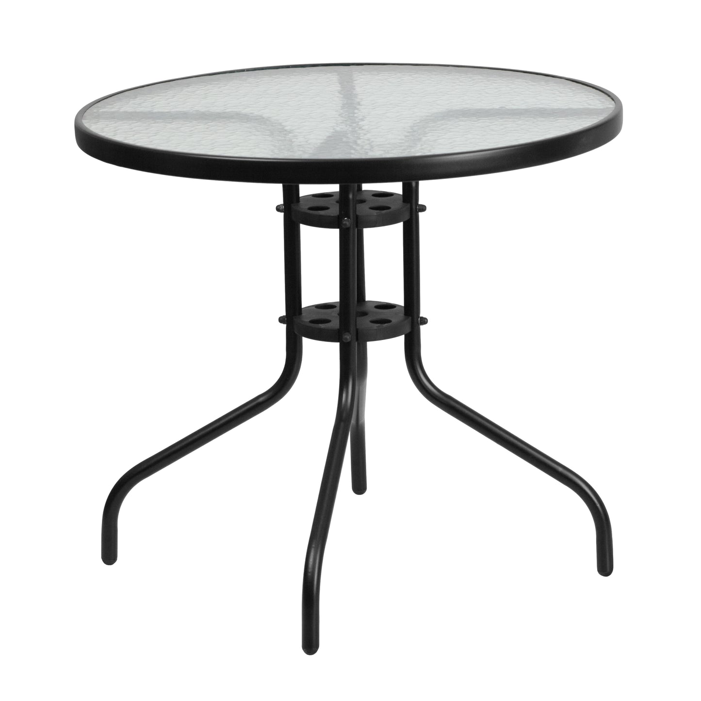 31.5" Round Tempered Glass Commercial Table