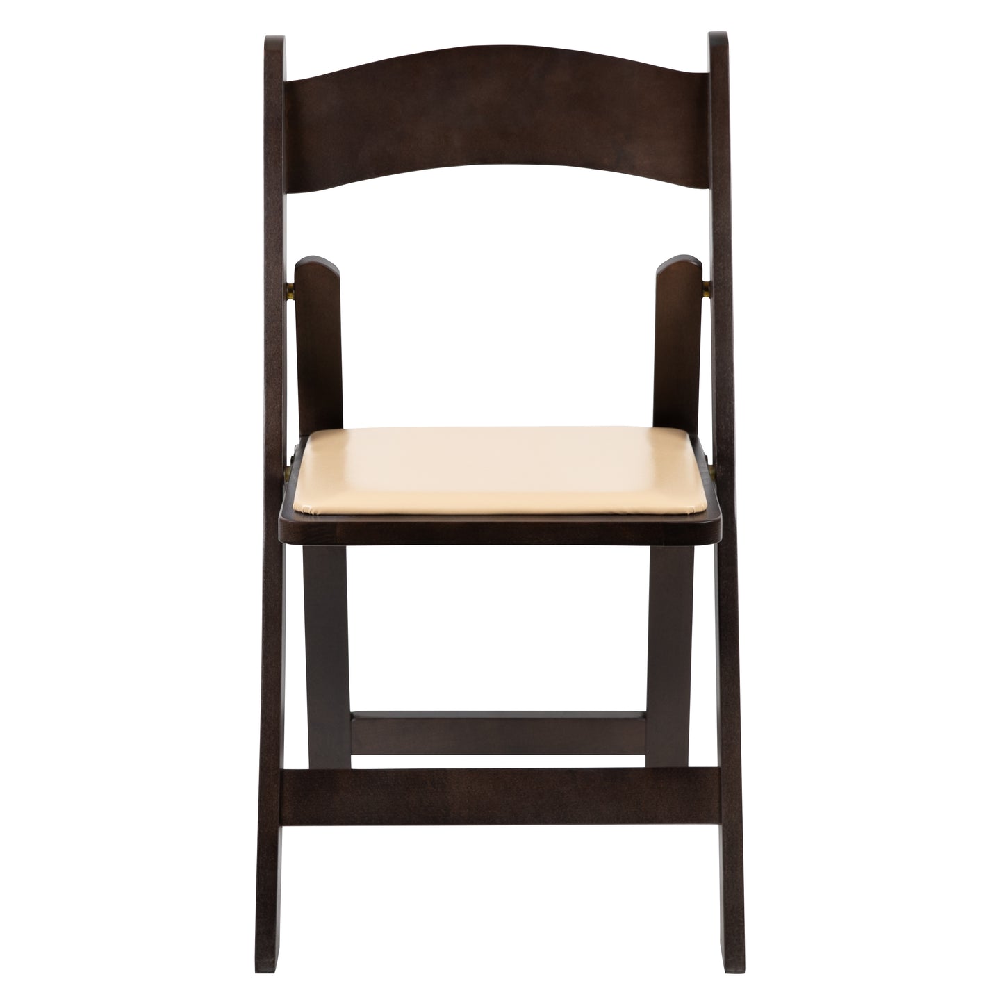 Wood Folding Chair with Vinyl Padded Seat