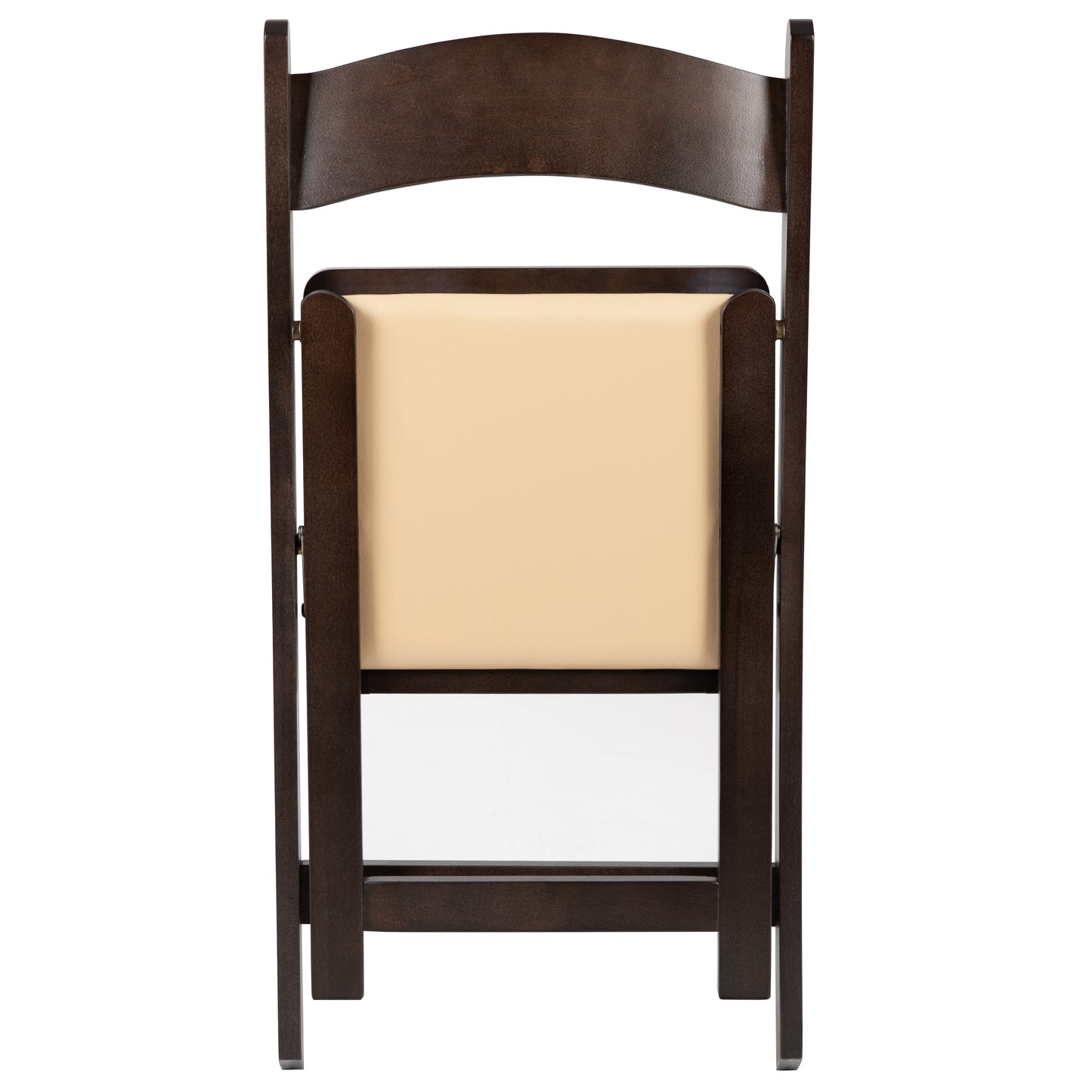 Wood Folding Chair with Vinyl Padded Seat