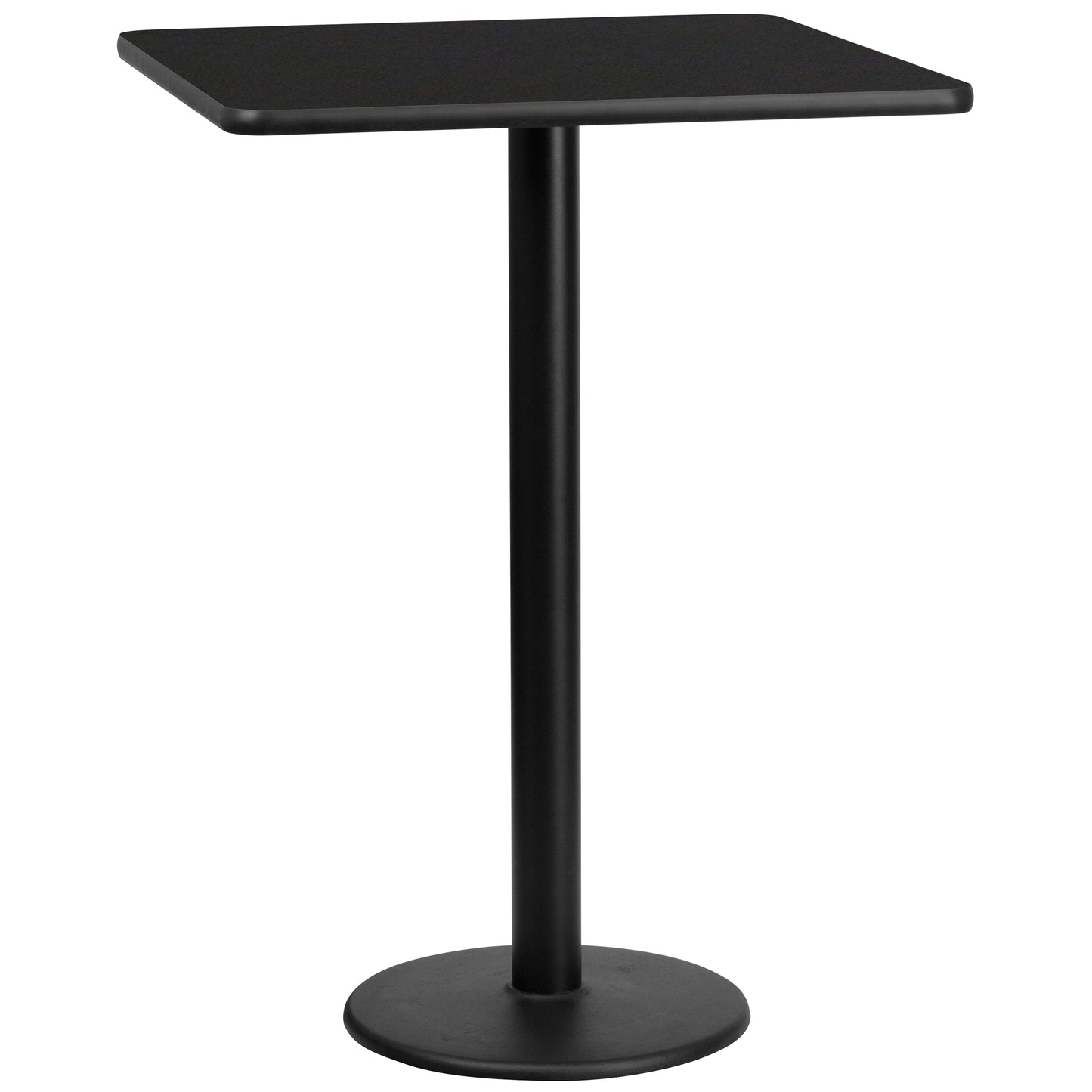 30'' Square Laminate Bar Height Table with 18'' Round Table Base