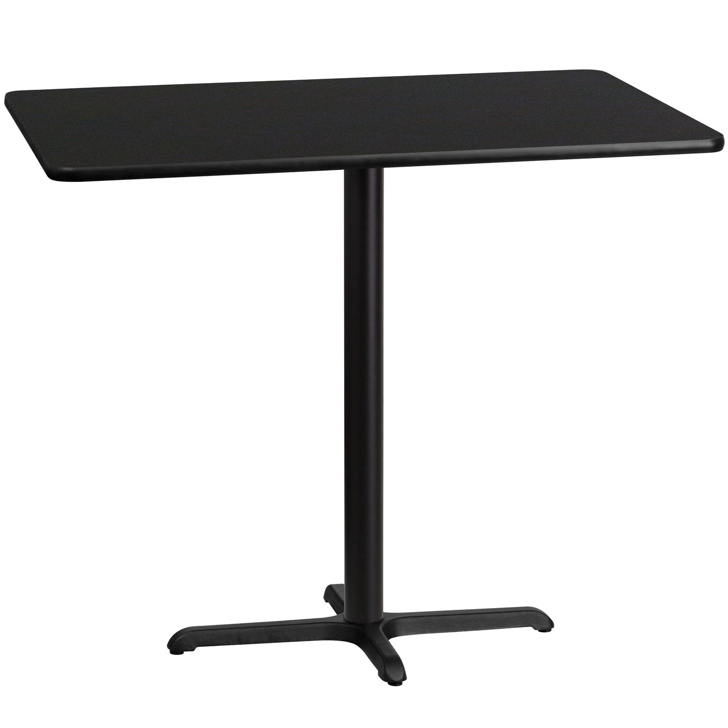 30'' x 48'' Rectangular Laminate Bar Height Table with 23.5'' x 29.5'' Table Base