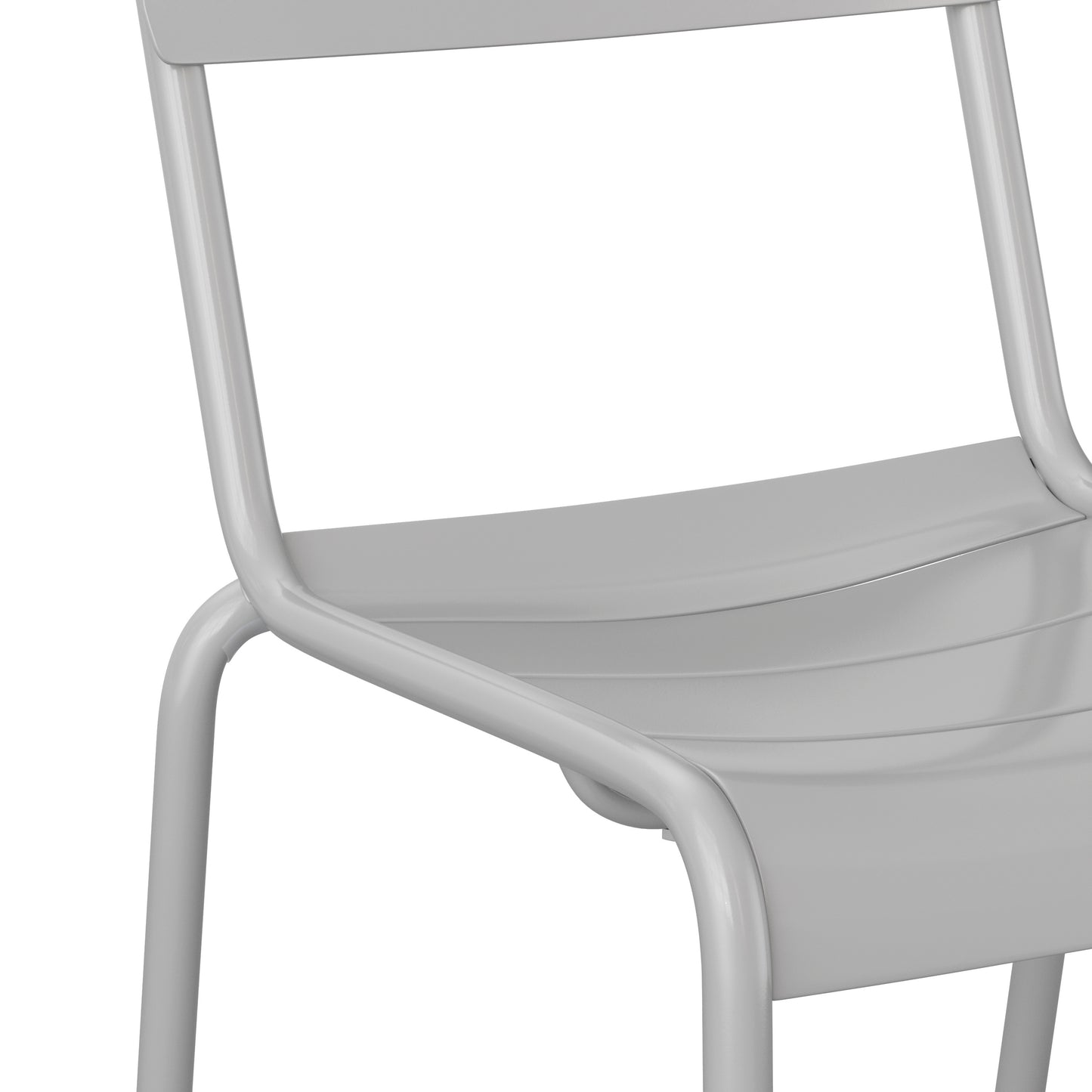 Commercial Grade Steel Stack Indoor-Outdoor Armless Chair