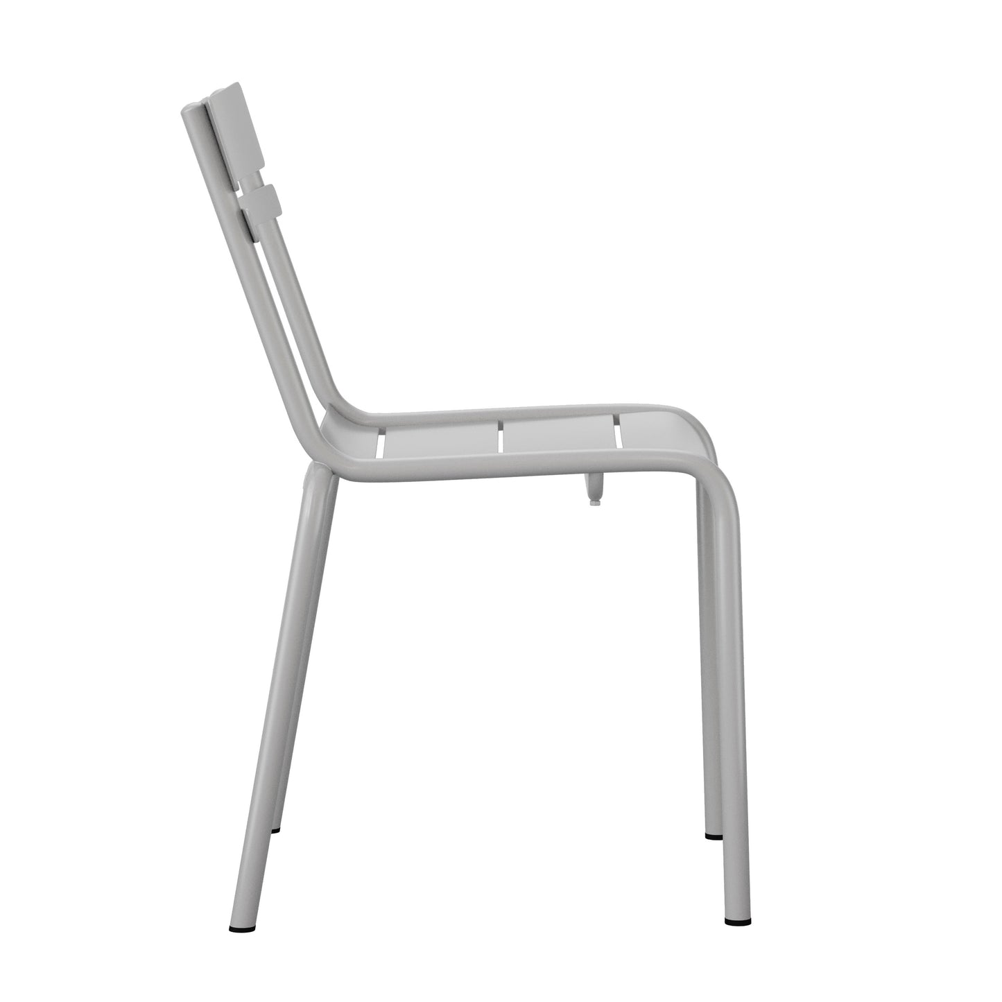 Commercial Grade Steel Stack Indoor-Outdoor Armless Chair