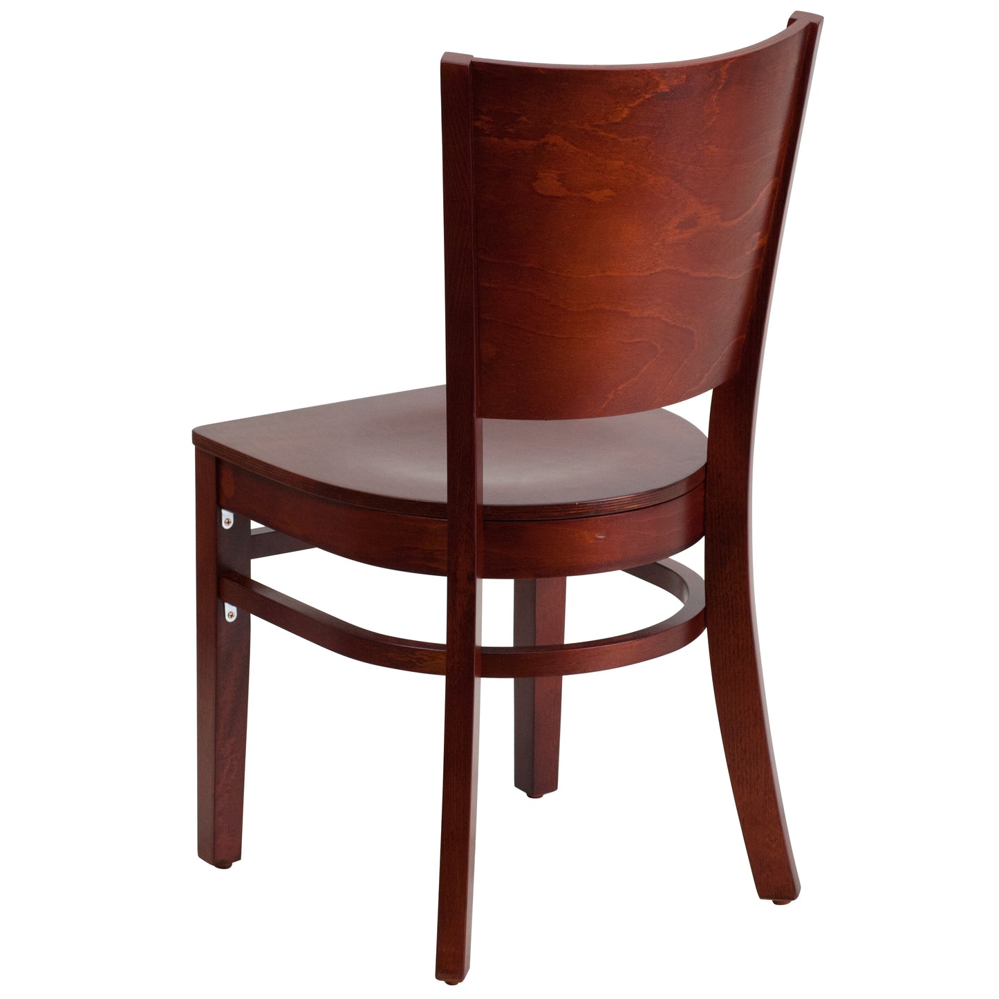 Solid Back Mahogany Wood Restaurant Chair