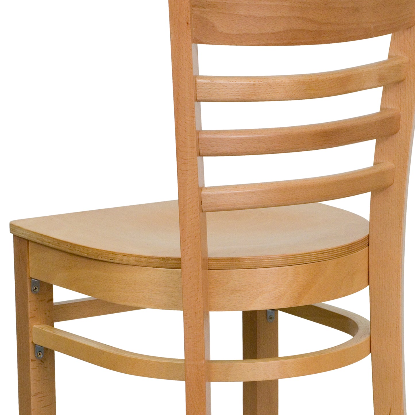 Ladder Back Natural Wood Restaurant Barstool