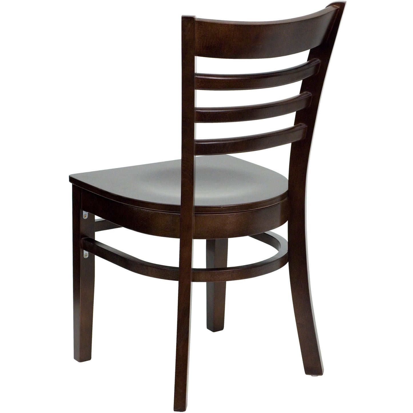 Ladder Back Walnut Wood Restaurant Chair