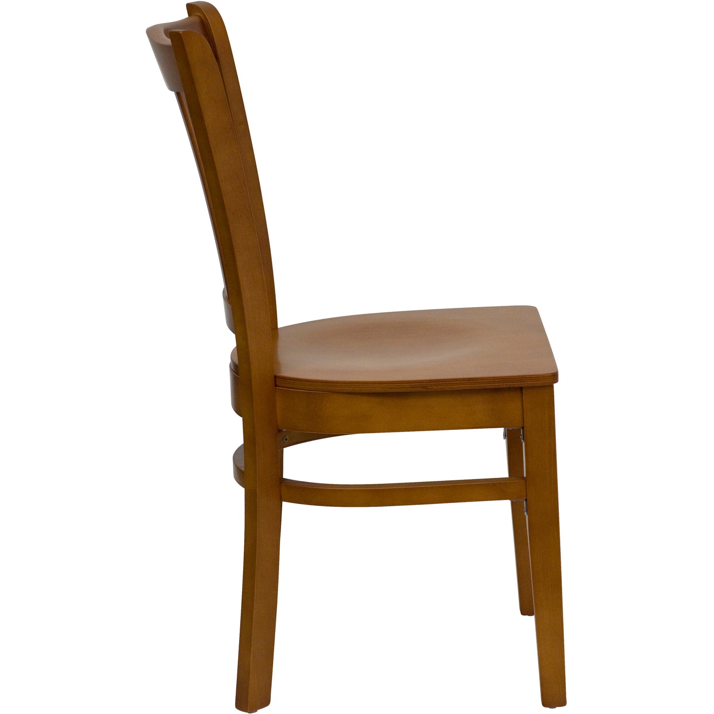 Vertical Slat Back Cherry Wood Restaurant Chair