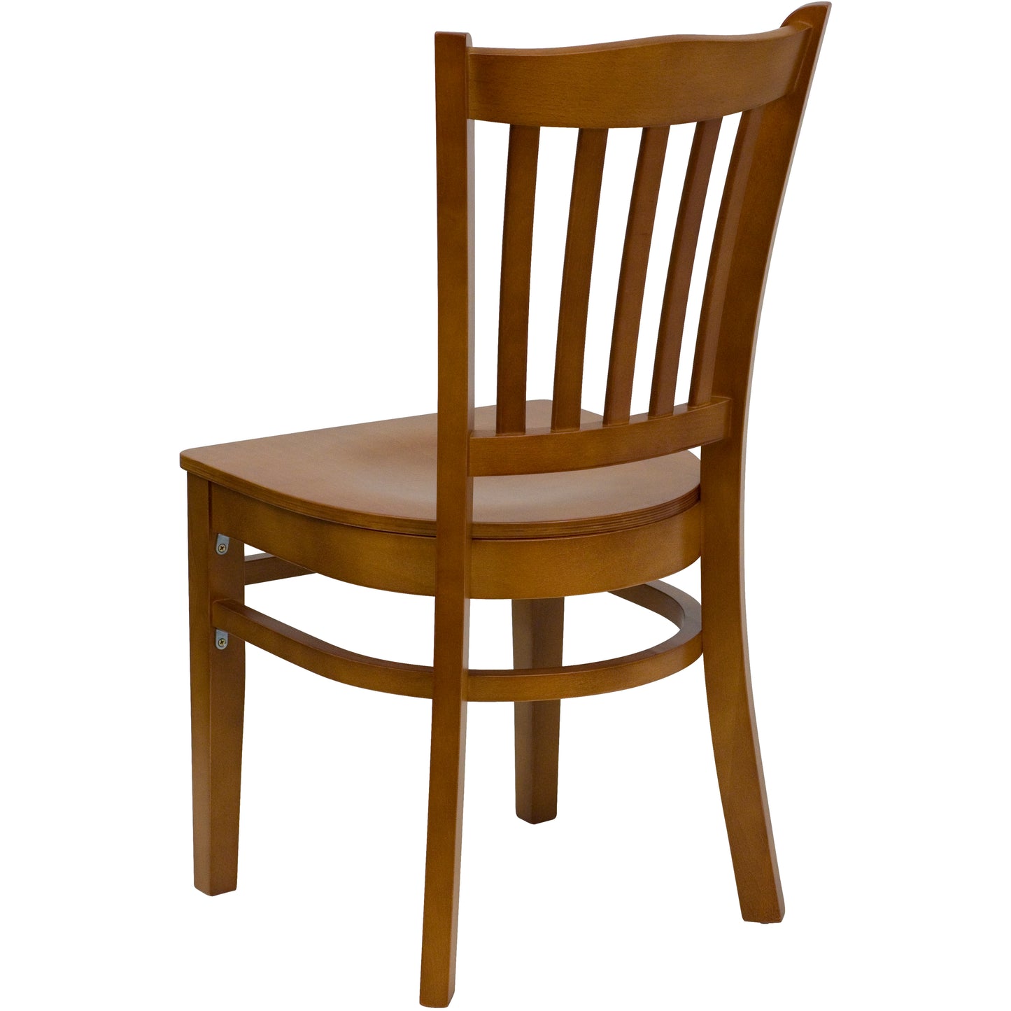 Vertical Slat Back Cherry Wood Restaurant Chair